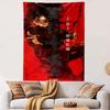 Sanada Ten Braves Sarutobi Sasuke Poster Tapestry Wall Hanging, Japanese Historical Hero Art, Anime Wall Decor for Bedroom Living Room Dorm