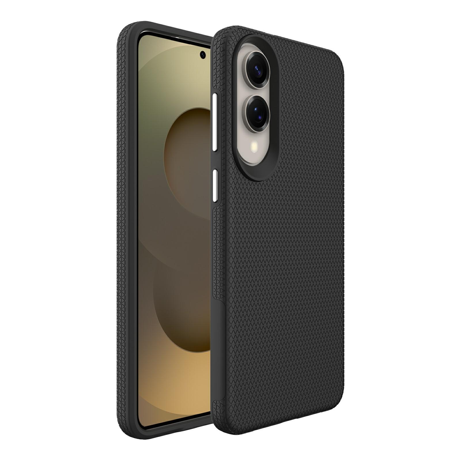 

For Samsung Galaxy S25 Edge Case TPU+PC Four Corner Anti-Drop Phone Cover Black