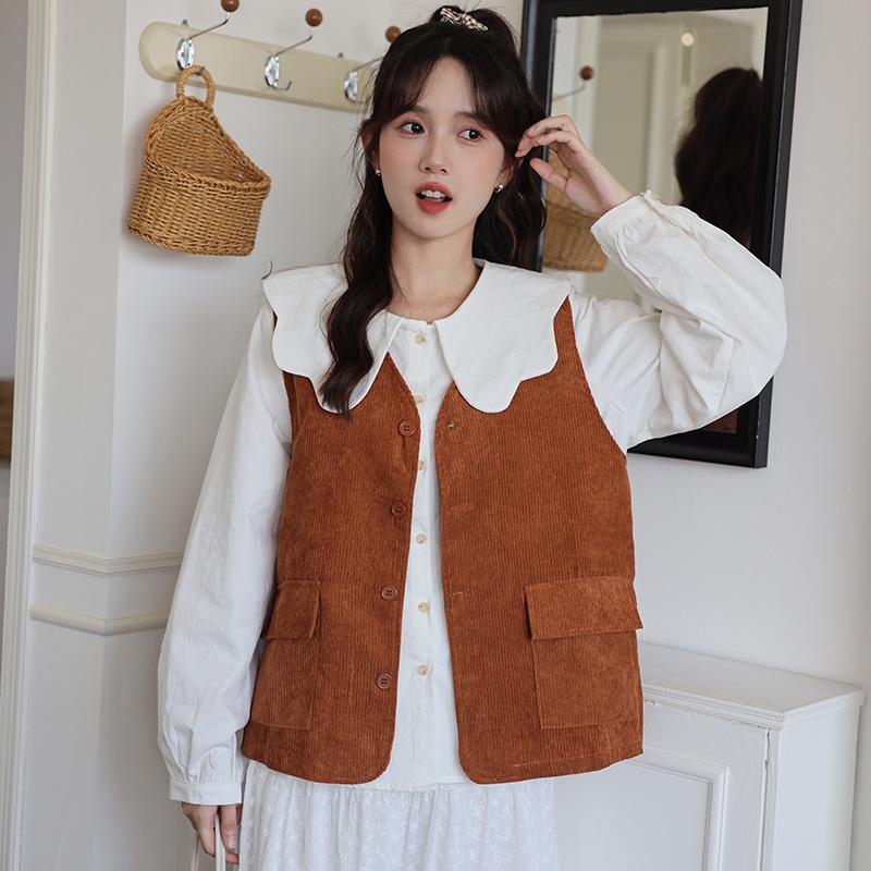 Chic French Doll Collar Shirt - Unique Early Spring Women's Fashion Top