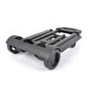2 Rounds Folding Hand Truck Black Small Lightweight Cart Portable Telescopic Dolly Backpack Luggage Travel Moving Shopping Cart