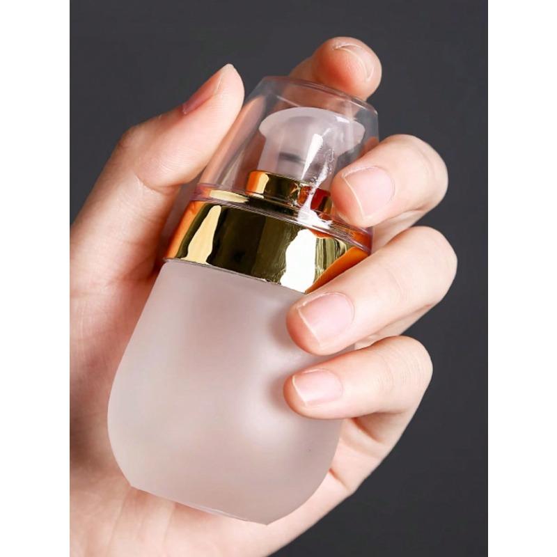 Kosmetischer nachfüllbarer Behälter, Glasflasche mit Deckel für Lotion und Creme, Reise-Aufbewahrungsbehälter, Tragbare Spenderflasche für Hautpflegeprodukte