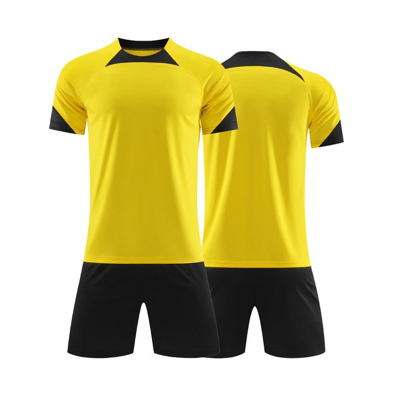 Short-sleeved Football Jersey Set Into The Same Training Jersey for Children, European Size Competition Knitted Jersey Jersey