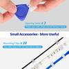 1 Set LED Strip Light Connector 4-Pin Unwired Gapless Solderless Connector L-shape Corner Adapter Self-adhesive Clip Triangle Crow Plate Kit