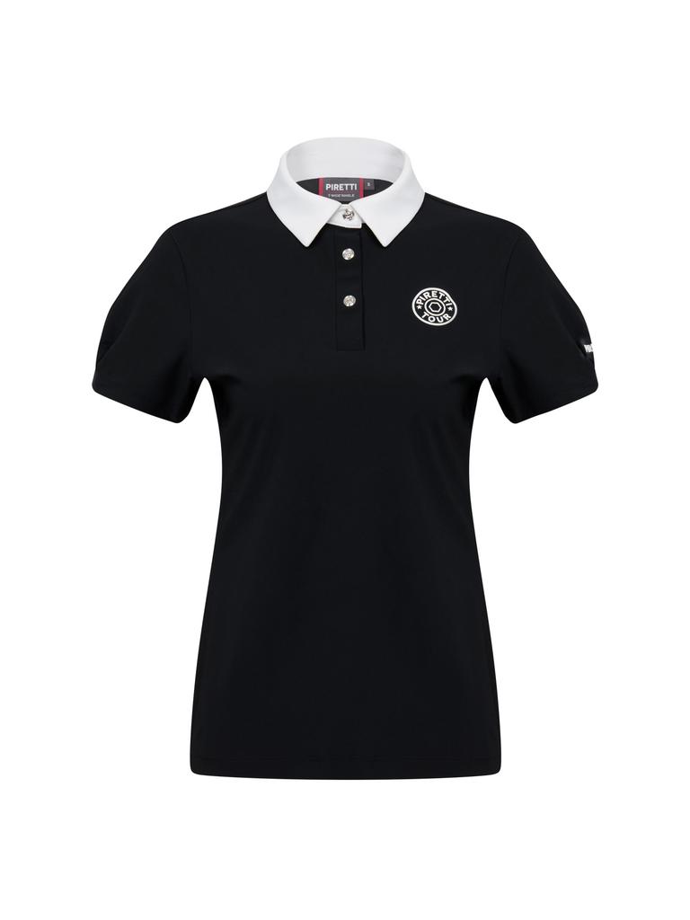 PIRETTI Elite Essential Polo Shirt W_Black
