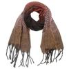 Color Tassel Warm Shawl Clip Winter Women's Autumn and Flower Gradient Scarf Keep