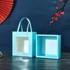 Einfarbige Transparente Fensterverpackungsbox Leere Box Handgehaltene Schubladen-Stil Geschenktasche Geschenkkartons zum Internationalen Frauentag