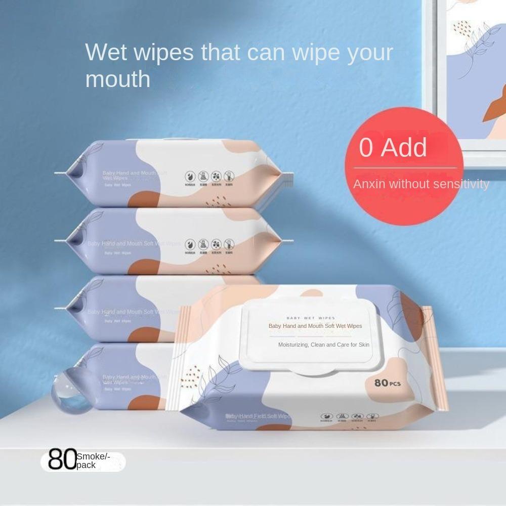 80 unidades/bolsa Toallitas húmedas para bebé multiusos Toallitas limpiadoras de textura suave Limpieza para niños