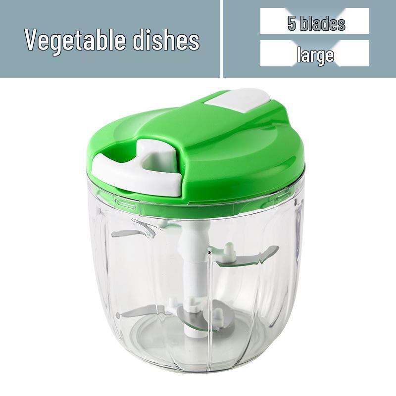Multi-Function Manual Vegetable and Meat Chopper: Hand-Pull Garlic Mincer, Dumpling Filler, Vegetable Cutter