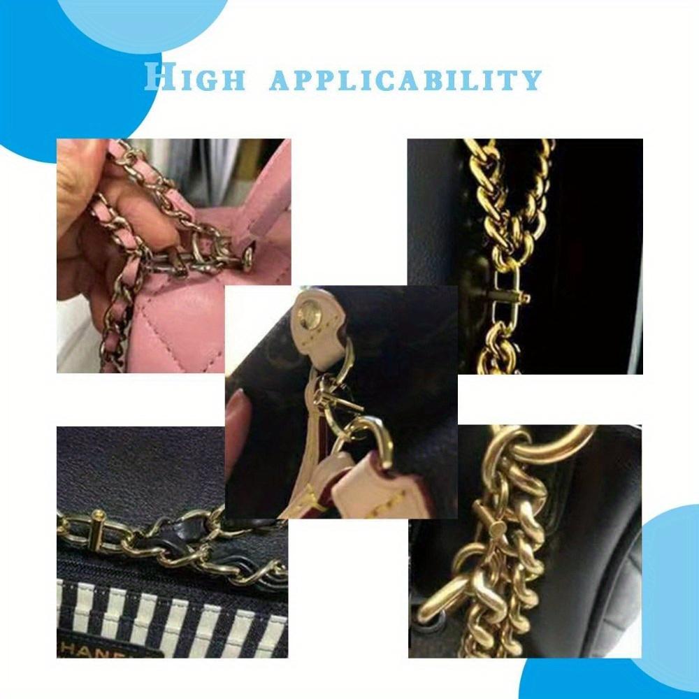 4pcs Adjustable Metal Slide Buckle for Chain Strap Shortening, Mini S-Shape Bag Strap Buckle, Accessory for Handbag Chain Length Adjustment
