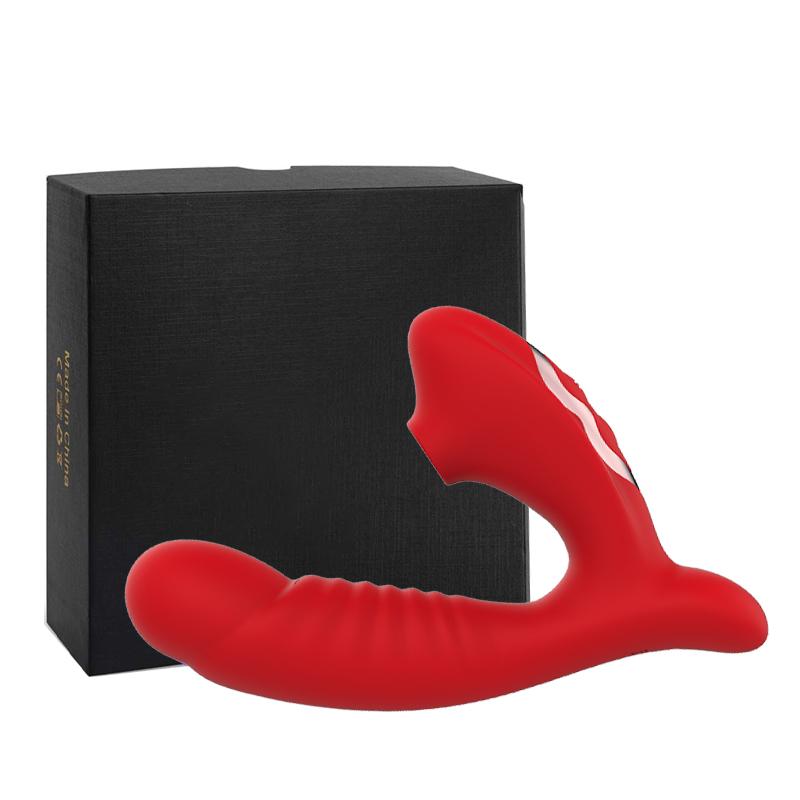 Sucking vibration 2-in-1 vibrator 10-speed oral sex 10-speed vibration clitoris stimulation vaginal massage female sex toy