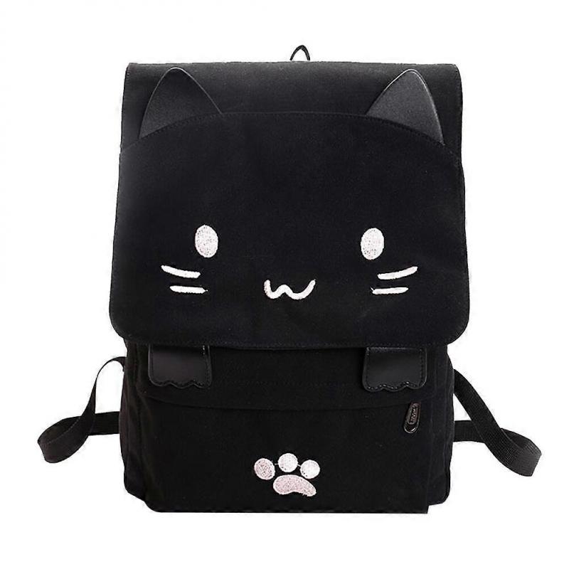 1Pc Three-dimensional Cat School Bag Large Capacity Backpack Lovely Cartoon Casual Backpack for Students Girls (Pink Cat Pattern)