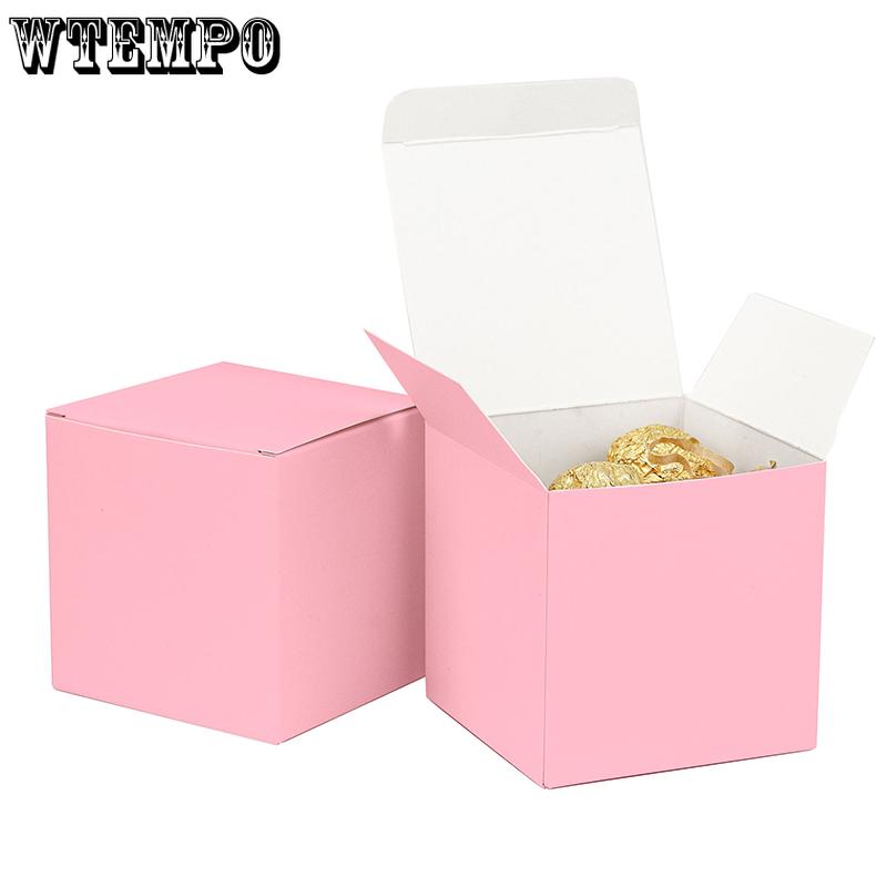 WTEMPO Foldable DIY Paper Gift Boxes  Valentine's Day Wedding Party Decor Treat Boxes Universal Storage Boxes