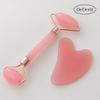Pink Heart Roller Guasha Set Facial Self-Massage Tool
