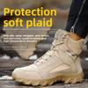 Steel Toe Safety Boots Rubber Sole Safety Boots Steel Toe Lightweight Shoes Puncture Proof Work Boots Breatheable Work Sneakers