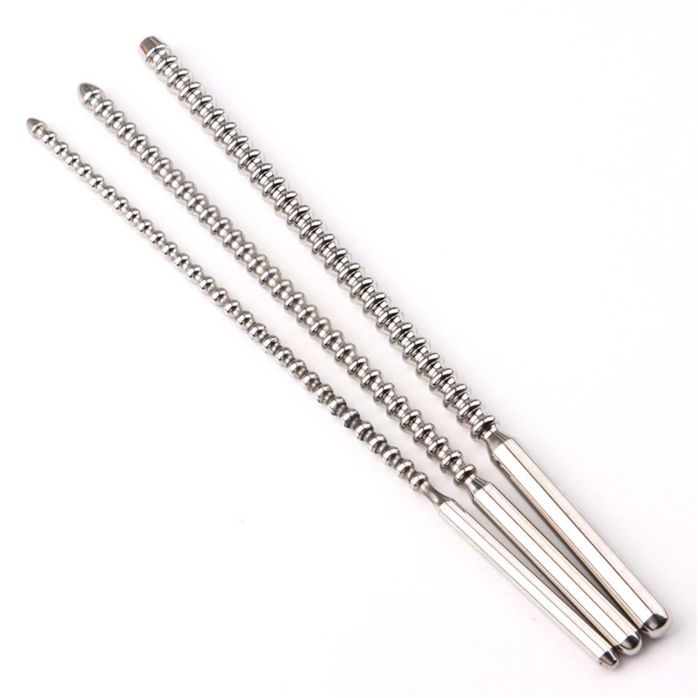 Metal Urethral Catheter Penis Plug Horse Eye Stick Urethral Stretcher Catheter Dilator Prostate Massager Adults Sex Toys for Men