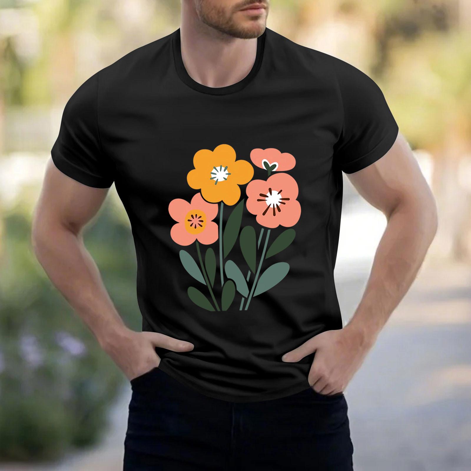 

Мужская рубашка с воротником-стойкой и коротким рукавом, свободная рубашка для отдыха и отдыха, мужская M чёрный