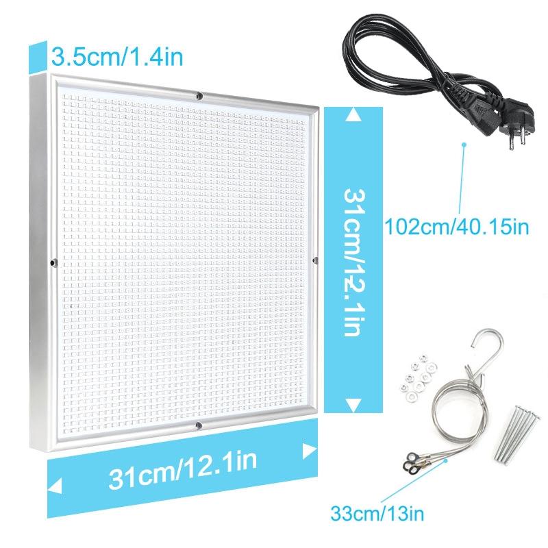 1500W Growing Lamps LED Grow Light 1365 LEDS Full Spectrum for Greenhouse Indoor Hydroponic Plant Seedling Flower Yield