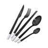 Seturi de Cină din Oțel Inoxidabil Cuțit și Furculiță Lingură Veselă Friptură Bețișoare Set Lingură Negru Simplu Veselă Occidentală