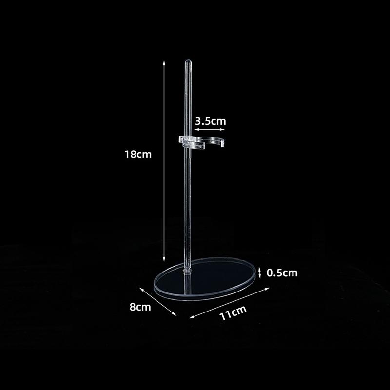 Akrylový držák na panenky Průhledný 30cm displej na figurku Držák na nožní opěrku v pase pro 1/6 výstavních hraček pro panenky