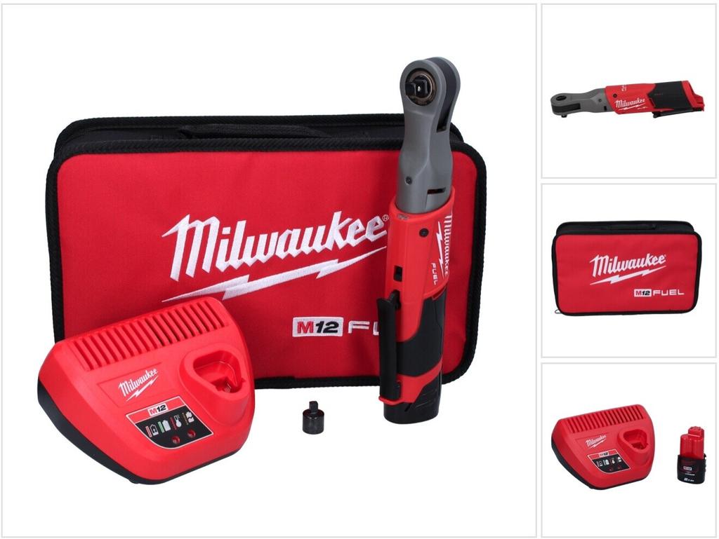 Ratchet Wrench Milwaukee M12 FIR38M12FIR38-201B (1x Battery 2.0 Ah + Charger + Tool Bag)