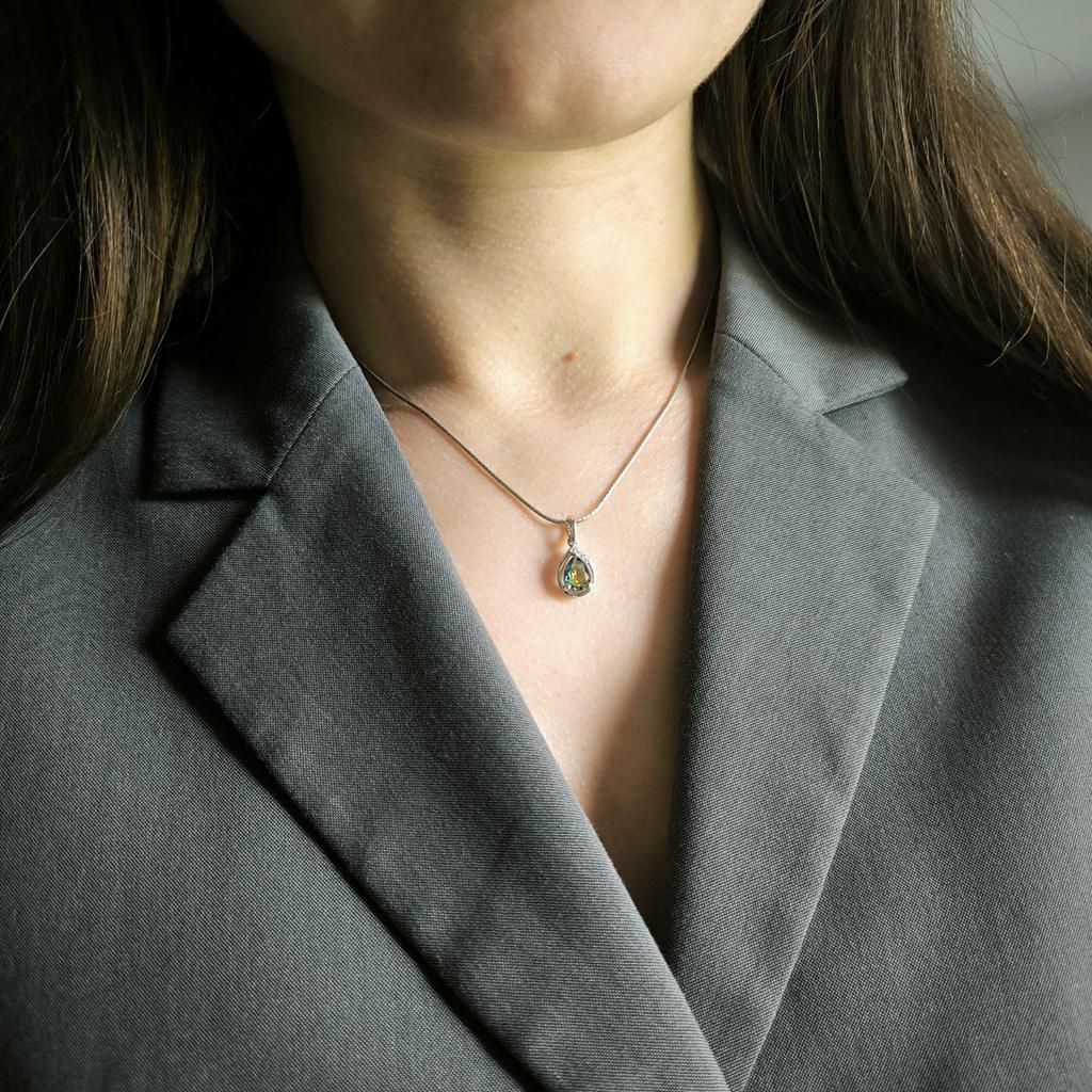 Серебряная подвеска с мистик топазом 0.736ct (2212645)