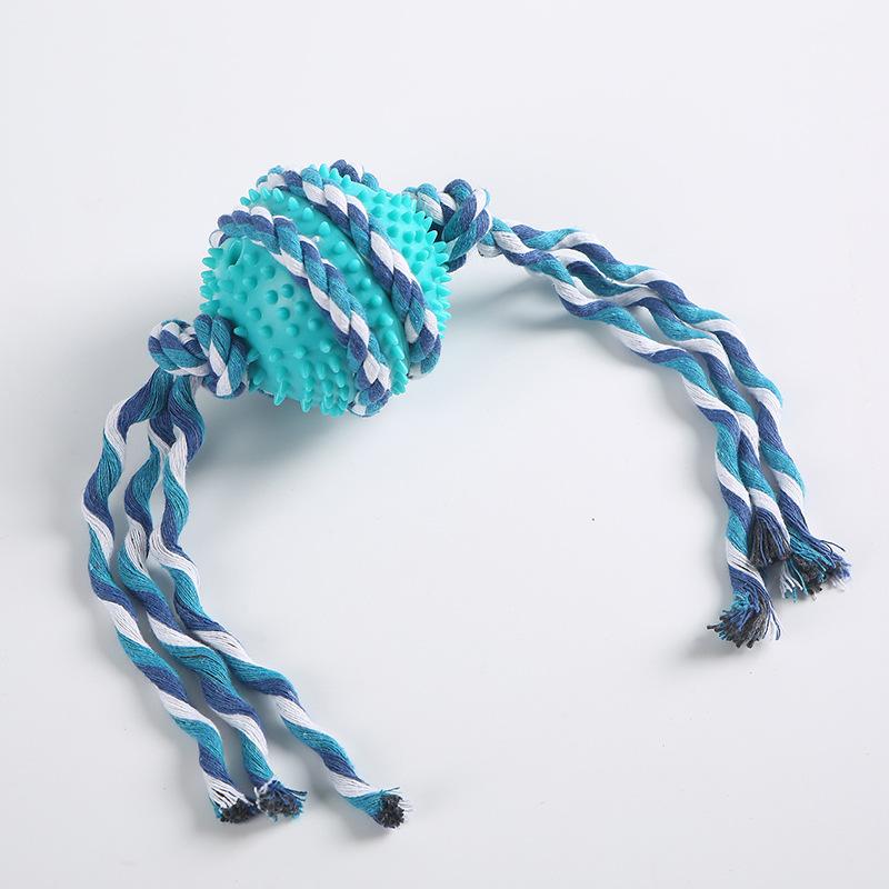 

Pet Supplies: Knots, Teething Sticks, Dog Toothbrushes, Interactive Dog Toy Balls Short rope синий