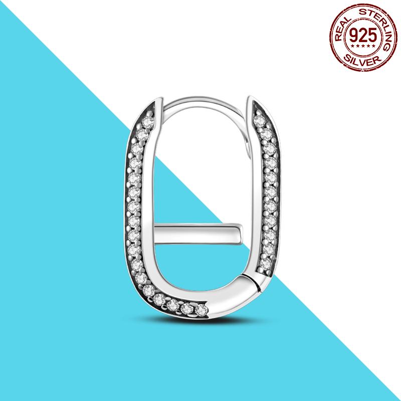 925 Silver Me Series Eye Medallion Pendant Charms for Bracelet Necklace DIY Link Earring Styling Two-ring Connector Jewelry