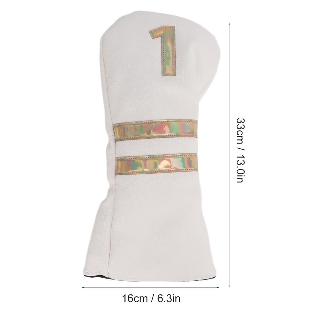 PU Leather Golf Wood Head Covers Waterproof Golf Putter Club Headcover with Colorful Number for Golf Club