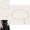 Fashion Faux Pearl Waist Chain With Metal Chain For Summer Womens Party Wear