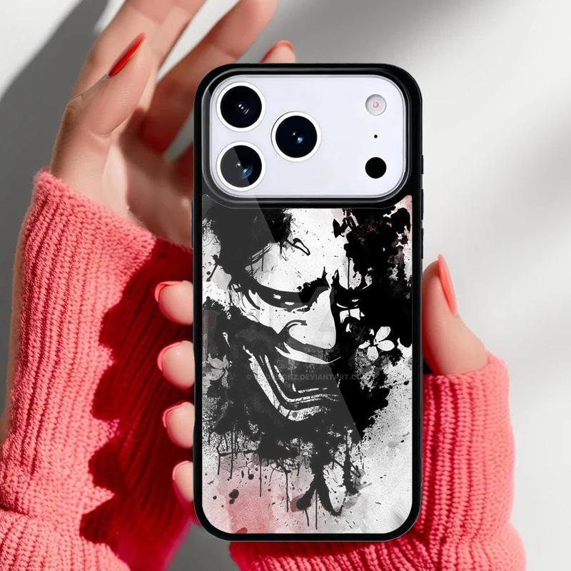 

Oni Hannya Demon Mask Phone Case for iPhone 17 Air 16e 15 14 13 Pro Max Back Cover for 12 11 Pro Coque iPhone 11