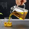 New Heat Resistant Glass Teapot With Stainless Steel Infuser Heated Container Tea Pot Good Clear Kettle Square Filter Baskets