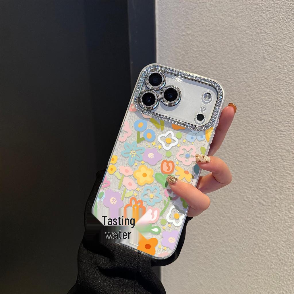 2-in-1 Small Flower Lens Line Case for iPhone 17 Pro Max/16 Pro/11