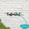 Customizable Metal Plaque, Power-Free Modern Sign for Front Door, Outdoor Wall & Garden Decor, Housewarming Gift