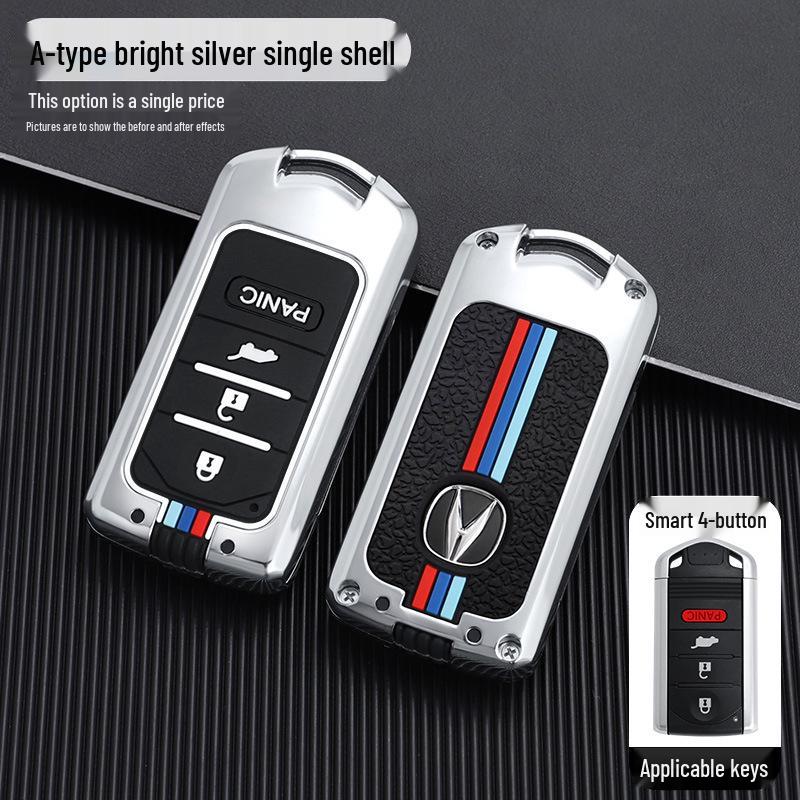 Acura CDX MDX RDX ZDX ILX RLX Key Fob Metal Case with Buckle