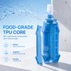 2 Pack TPU Collapsible Soft Water Bottles Leakproof Drink Containers Hydration Bladder Bag  Running