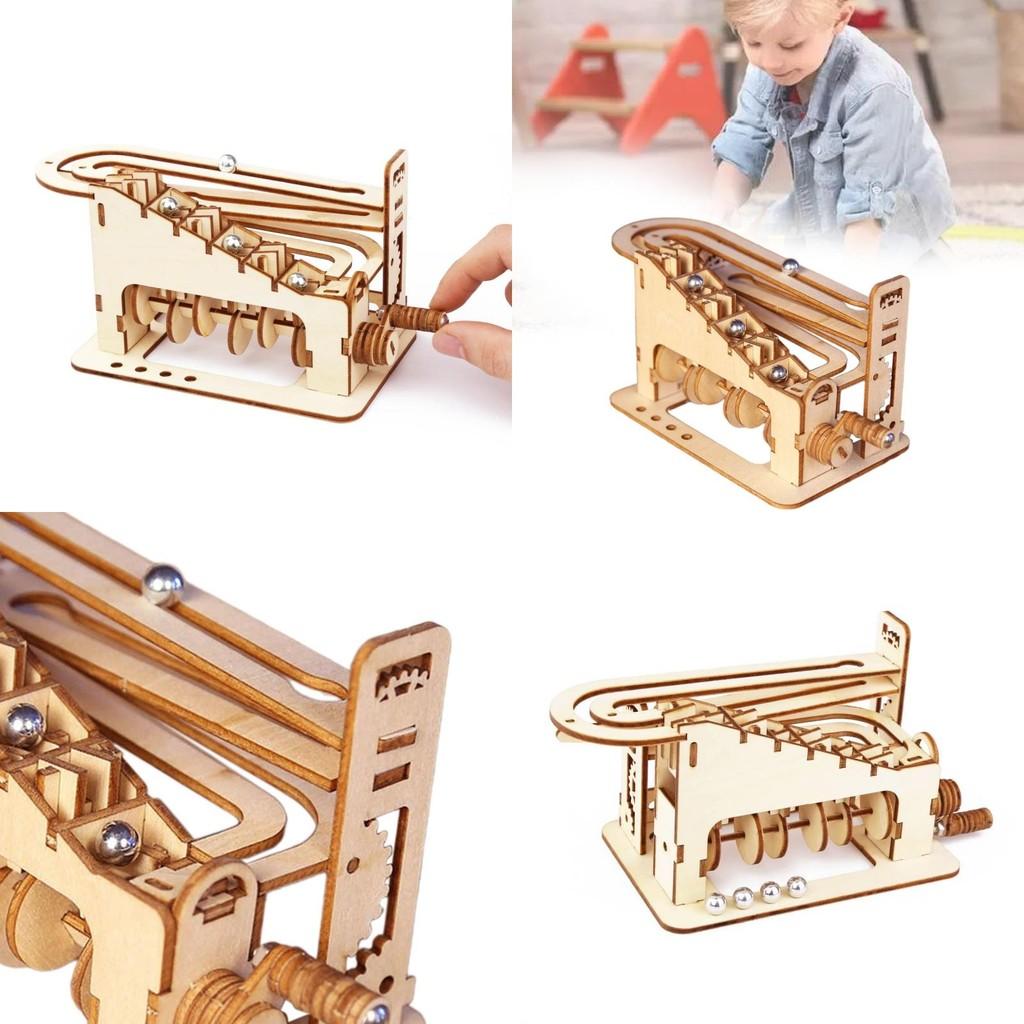 Wooden 3d Puzzle Roller Coaster Toy For Creative Mindful Play And Imaginative Learning