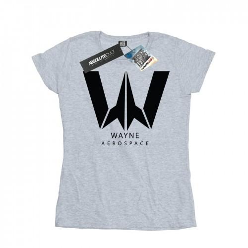 

DC Comics Womens/Ladies Justice League Movie Wayne Aerospace Cotton T-Shirt XXL білий