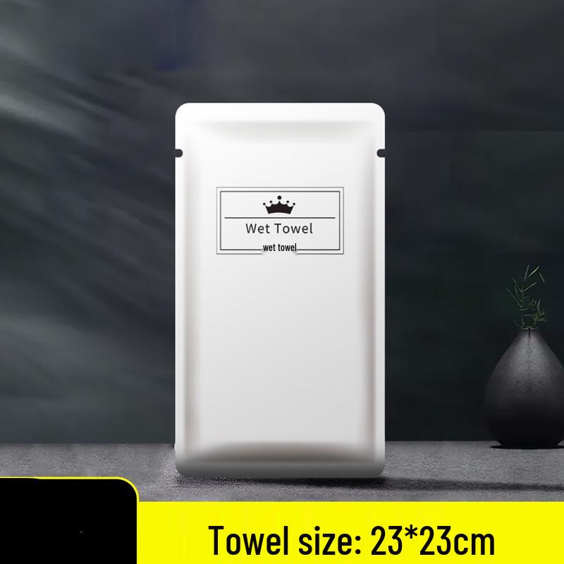 COFLYEE Disposable Individually Wrapped Wet Towels (50-Pack)