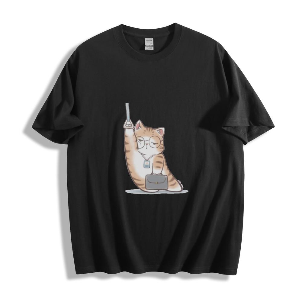 Cosmic Cat Journey T-Shirt - Galactic Kitty Design Unisex Tee
