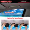 Two Sets of PU Leather Checkered Embroidered Handle Cover for Steering Wheel, Interior Pull Glove, Automotive Decoration Item