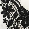 Handmade Black & White Polyester Lace Collar Applique