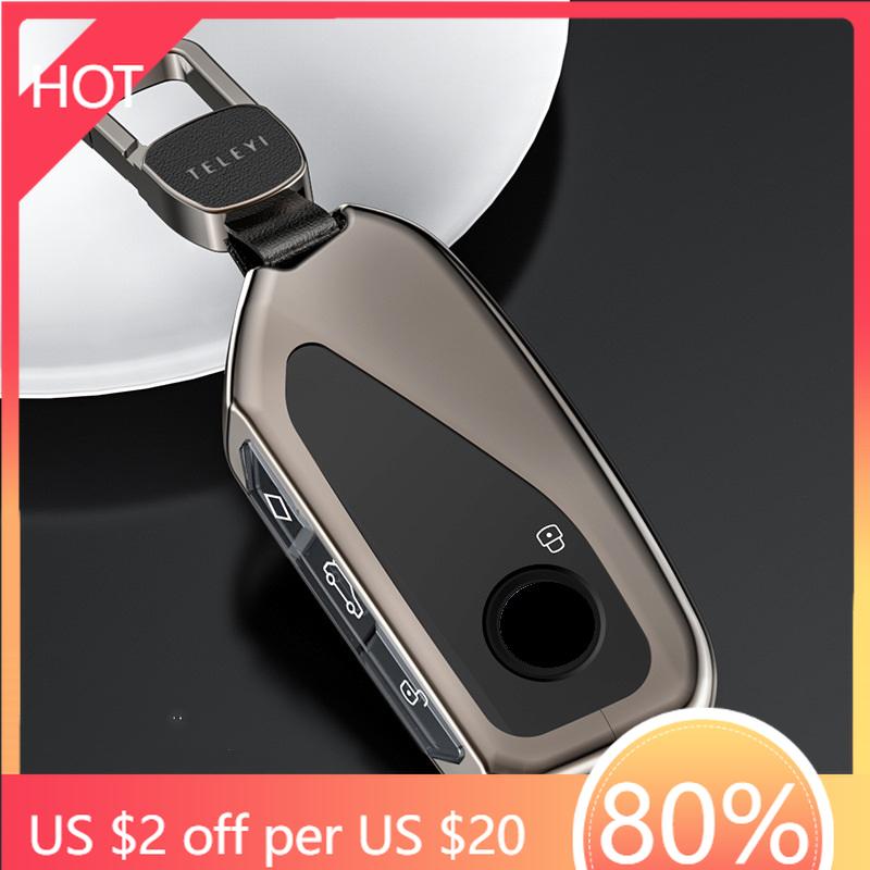 Styling Mouldings Aluminum Alloy TPU Car Remote Key Fob Cover Case for BMW Ix X7 I7 XM 2023 key fob