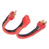 Deans Style T Plug 2 Male To T Plug 1 Female Power Cable Silicone Wire for 2 6S Lipo Battery