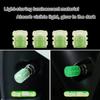 4-Pack Luminous Valve Cap Fluorescente Luminosa Boca Cap Decoração Alto Brilho Dividido
