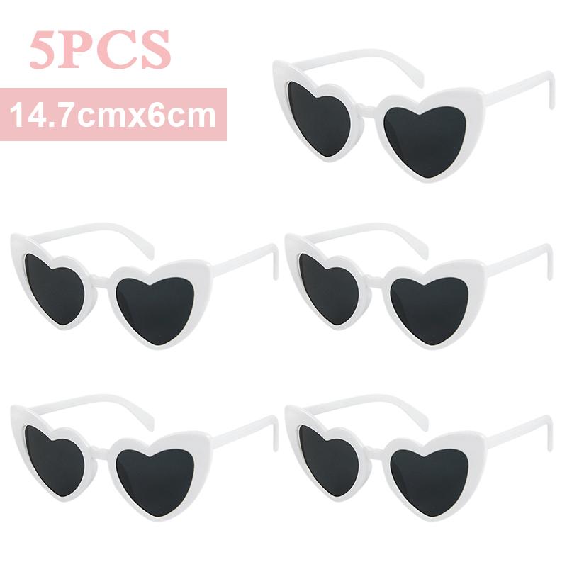 Bachelorette Party Sunglasses Wedding Bridal Shower Decor Hen Party Supplies Bride To Be Bridesmaid Gift Heart Shaped Glasses