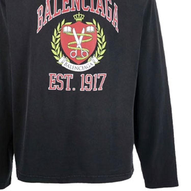 Balenciaga Sweatshirt Loose Fit Men's Black 674685TLV891076