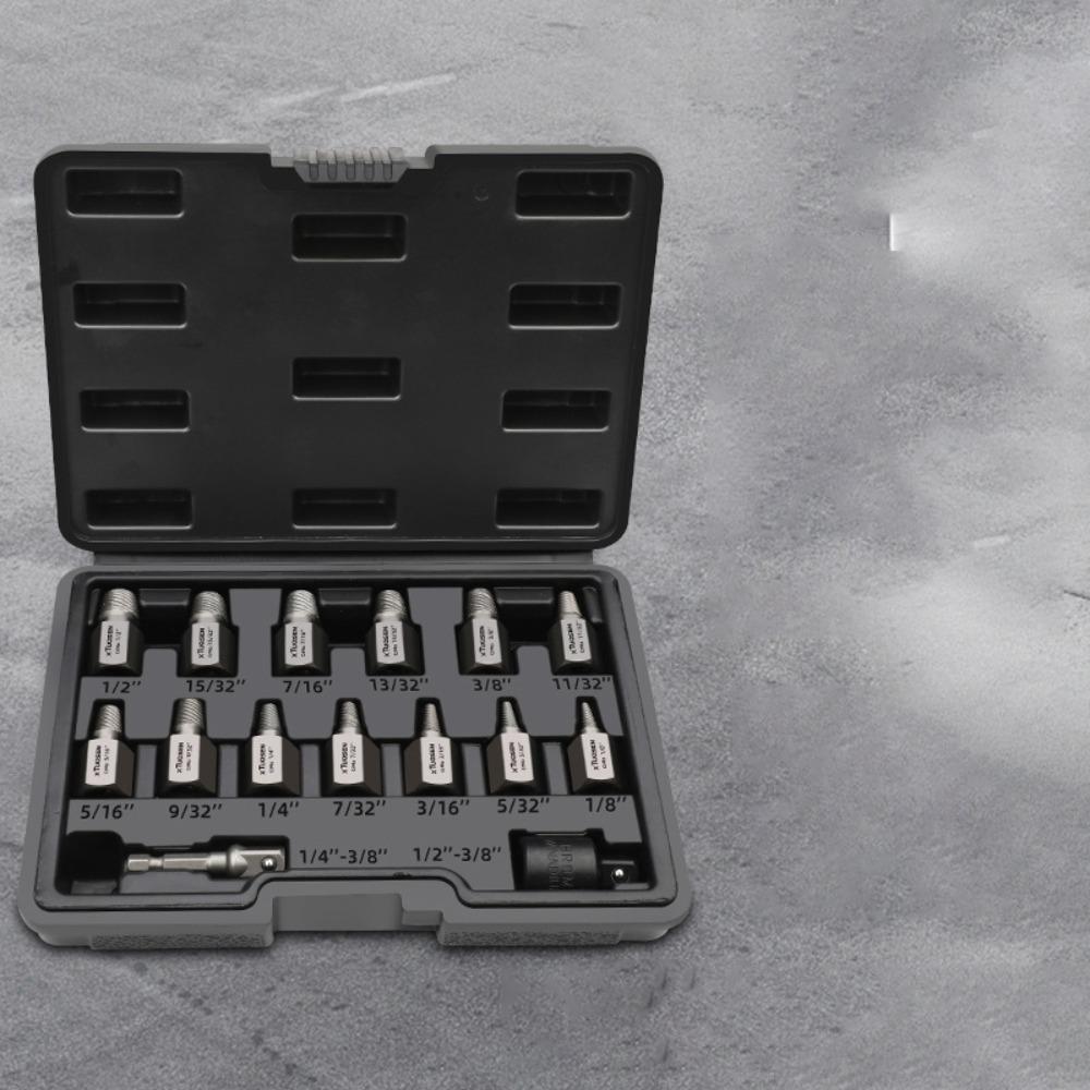 Reverse Thread Bolt Extractor Kit Carbon Steel Screw Remover Tool Screw Extractor Set  DIY Home