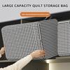 Large Capacity Clothes Storage Bag Foldable Blanket Storage Bags with Zipper and Handle Large Capacity Clothes Organizer