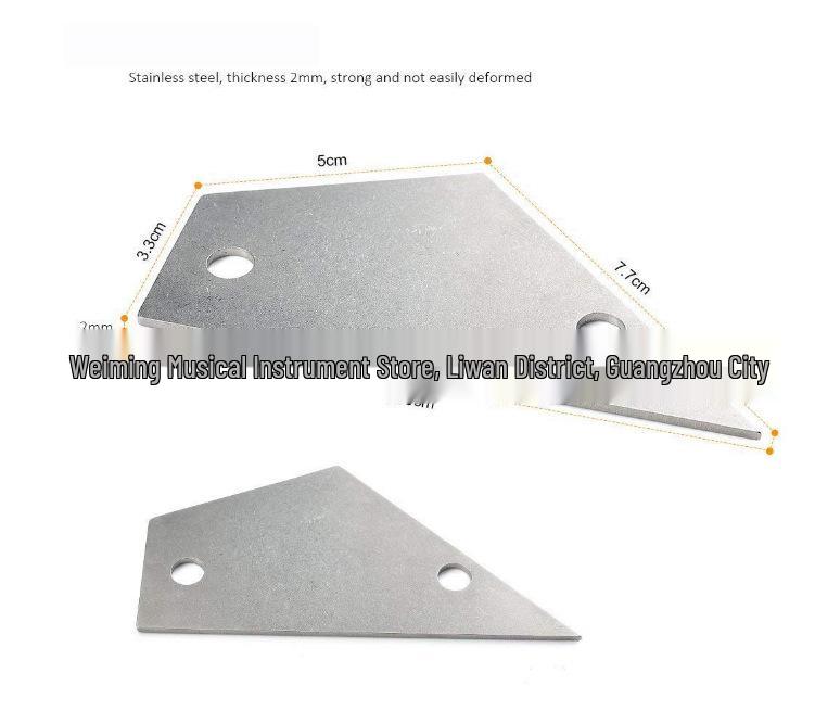 Linijka do wyrównywania podstrunnicy gryfu gitary - Narzędzie do naprawy basu do pomiaru nierówności