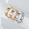 Hot Selling Stainless Steel  New Love Diamond Couple Rings For Women Men Valentine Day Gifts Size 5-11